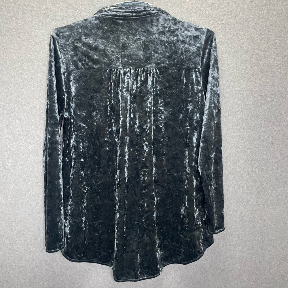 ANDREE BY UNIT Black Velvet Top - Picture 6 of 6